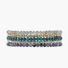 Jewelry Chan Luu | Compressed Turquoise Mix Naked Five Wrap Bracelet