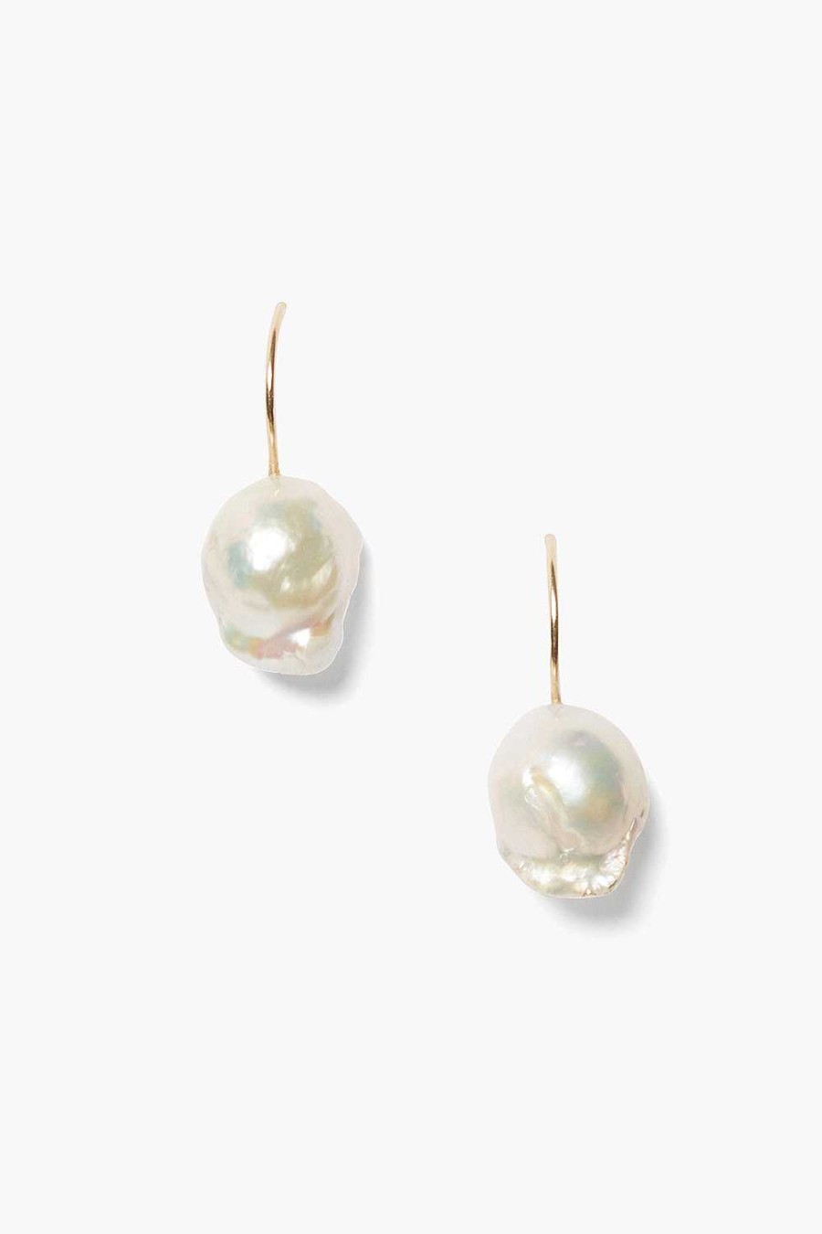 Jewelry Chan Luu | 14K Baroque Earrings White Pearl