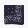 Accessory Chan Luu | Embroidered Paisley Floral Bandana Dark Sapphire