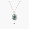 Jewelry Chan Luu | 14K Serpent Necklace Emerald