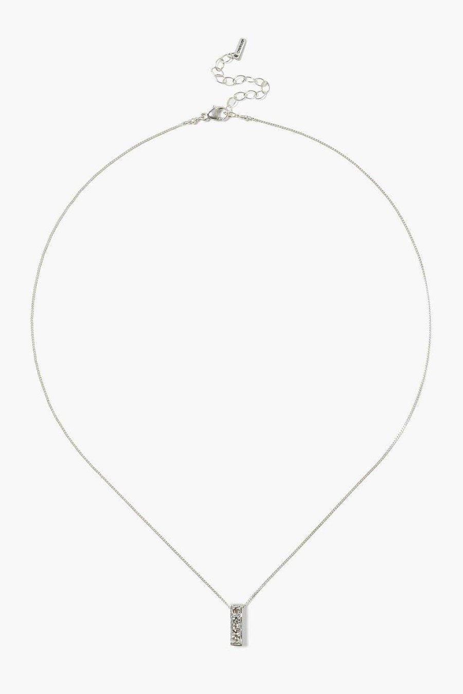 Jewelry Chan Luu | Bar Diamond Necklace Silver