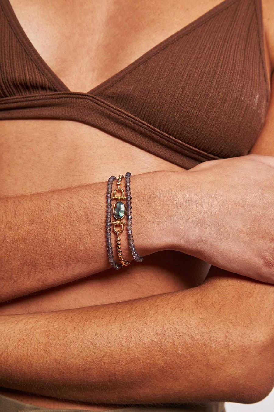 Jewelry Chan Luu | Cheval Naked Wrap Bracelet Iolite