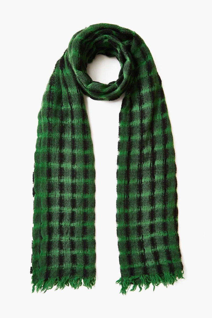 Accessory Chan Luu | Ivy Checkered Wool Scarf