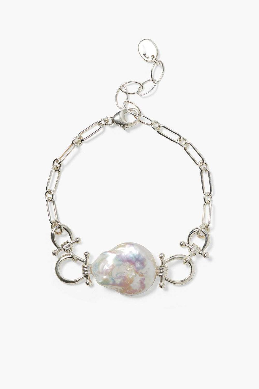 Jewelry Chan Luu | Cheval Bracelet Silver White Pearl