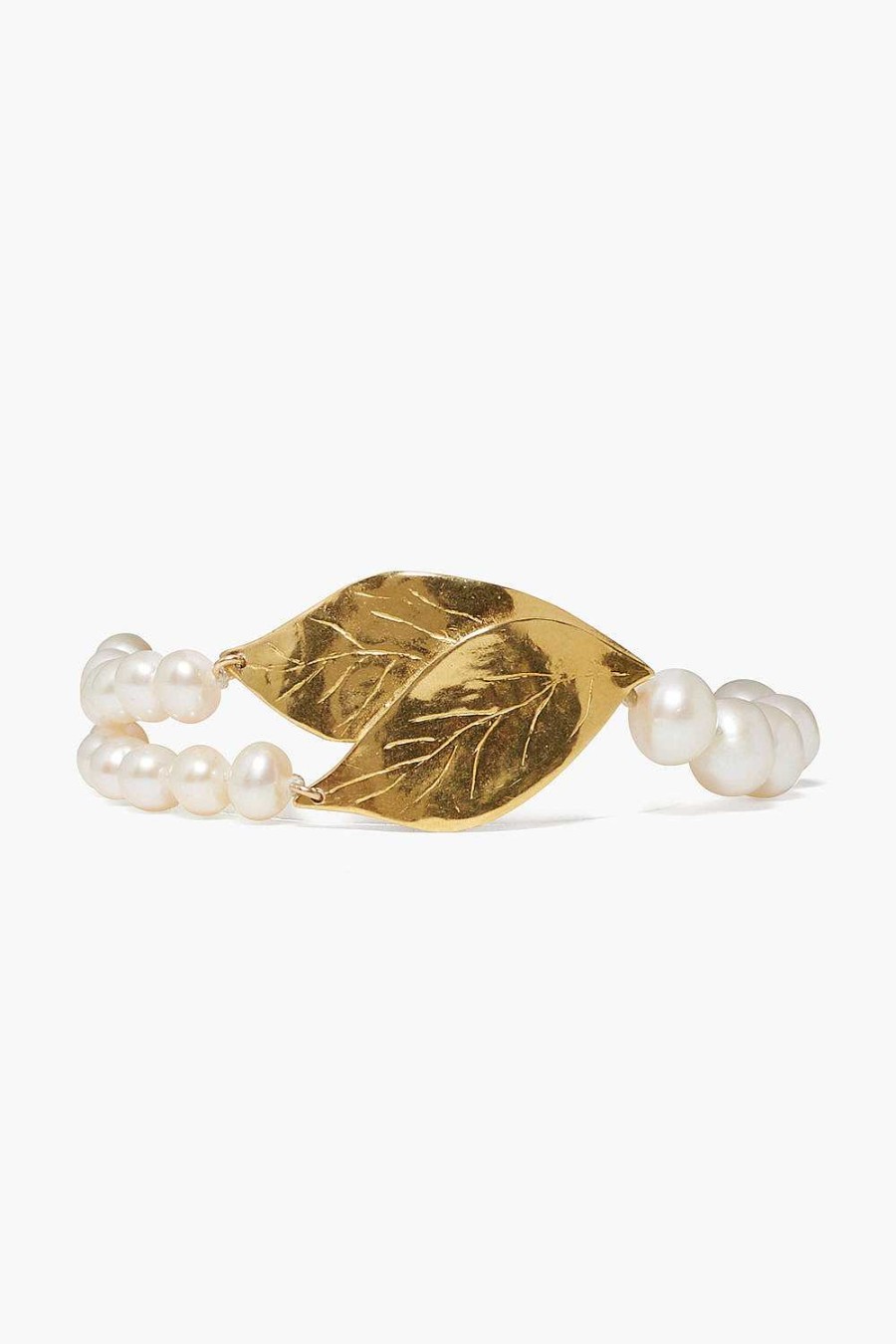 Jewelry Chan Luu | Falling Leaf Bracelet White Pearl