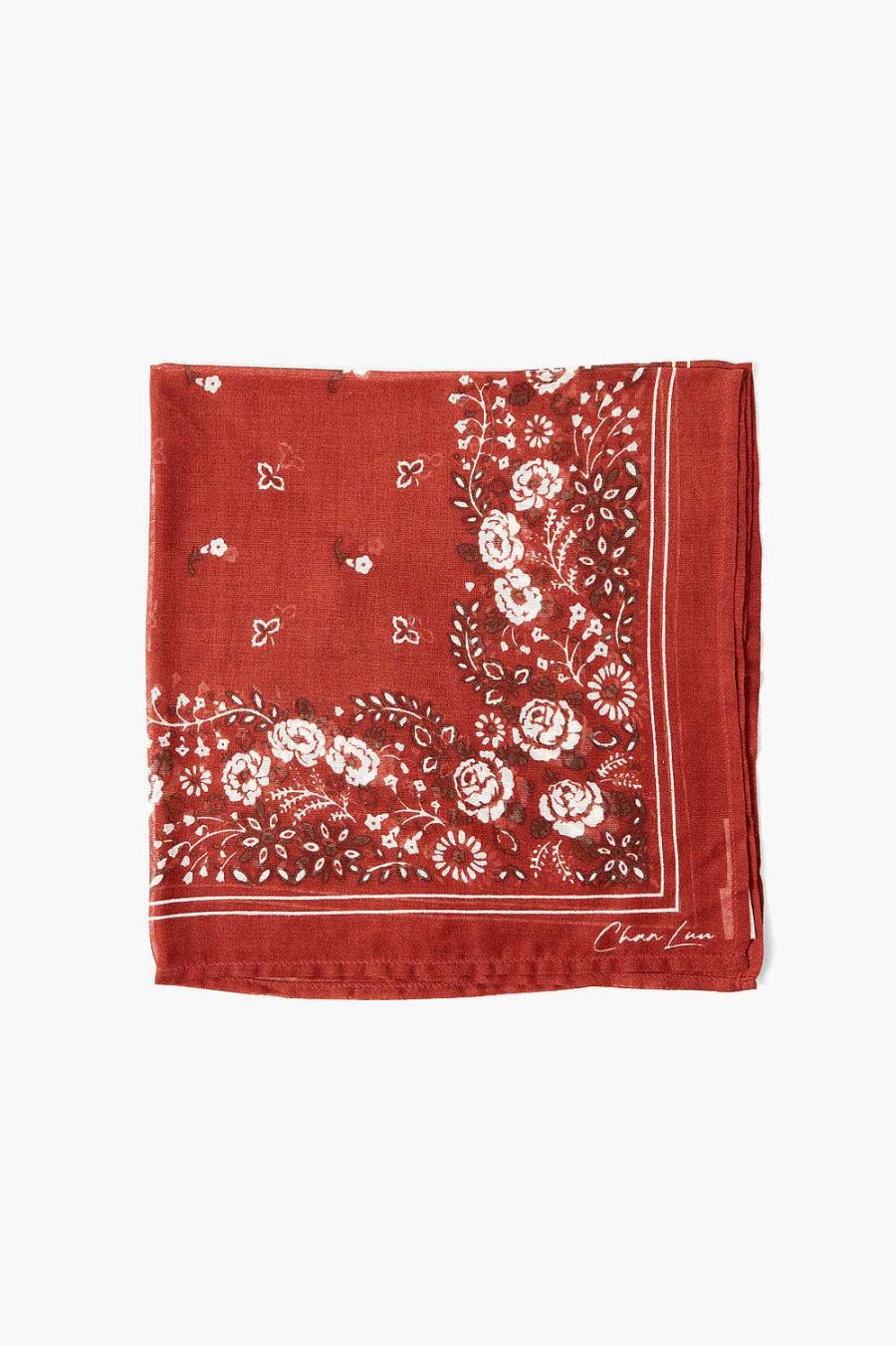 Accessory Chan Luu | Rosette Floral Print Bandana Henna