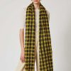 Accessory Chan Luu | Lemon Drop Checkered Wool Scarf