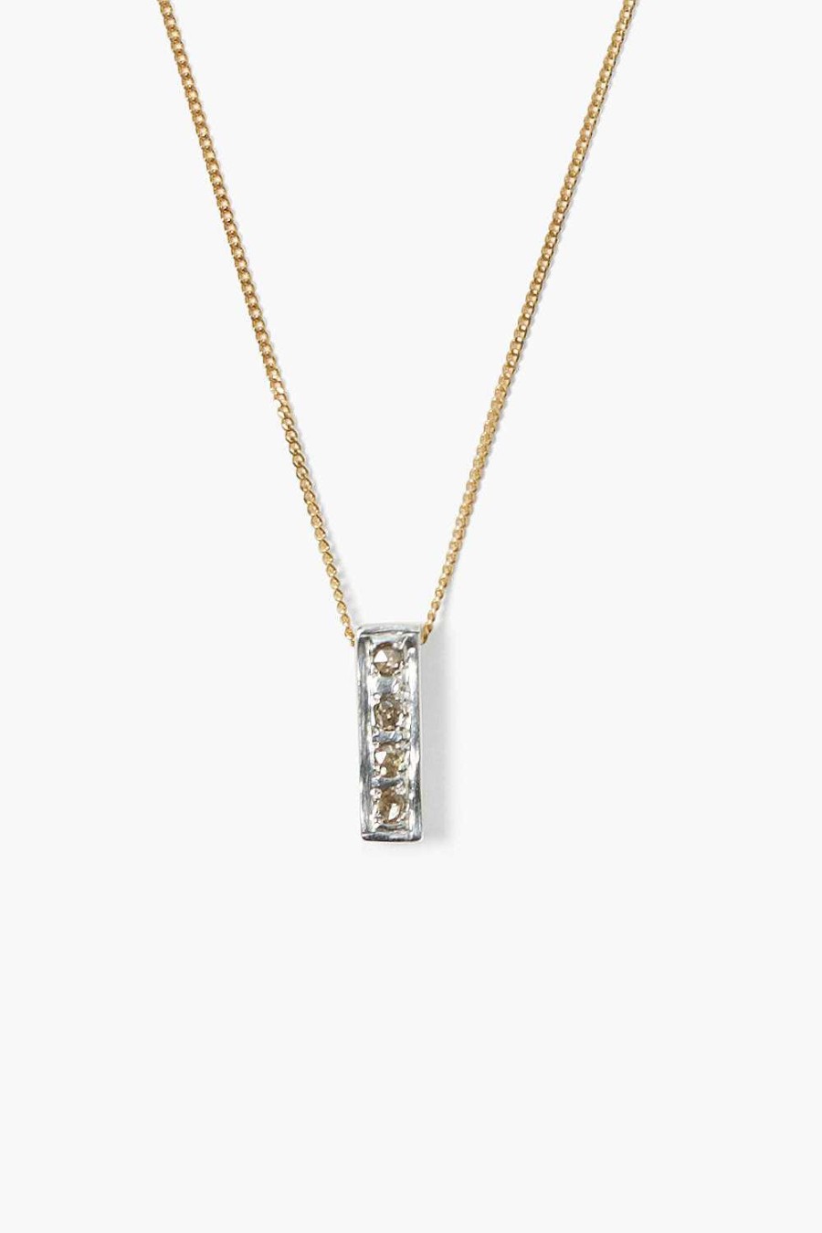 Jewelry Chan Luu | Bar Diamond Necklace Gold Mix