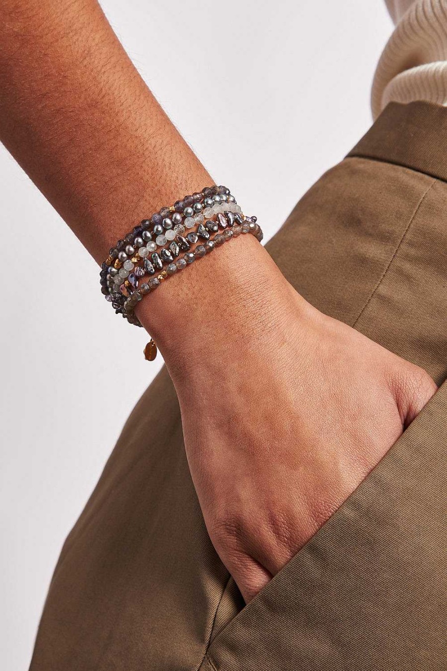 Jewelry Chan Luu | Riviera Wrap Bracelet Iolite Mix