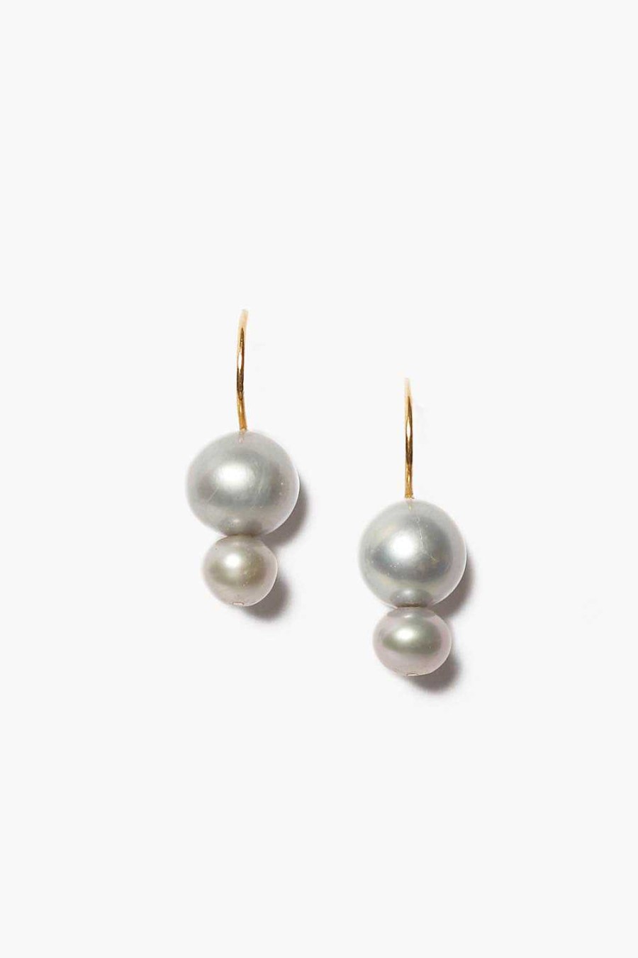 Jewelry Chan Luu | Phoebe Drop Earrings Grey Pearl