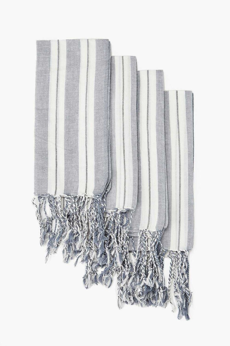 Home Chan Luu | Stone Wash Tasseled Kitchen Towel Set