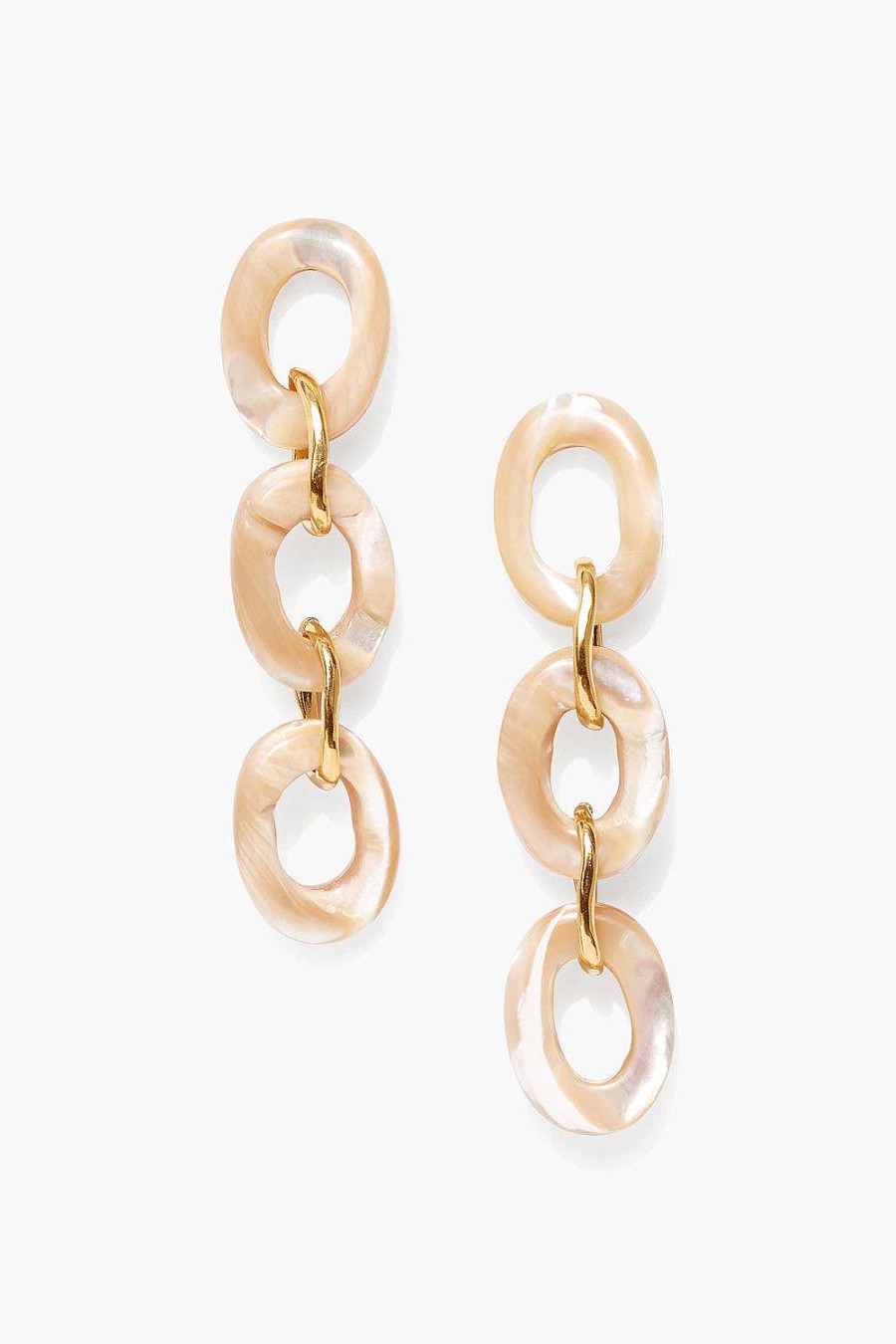 Jewelry Chan Luu | Tidepool Link Earrings Natural Mop