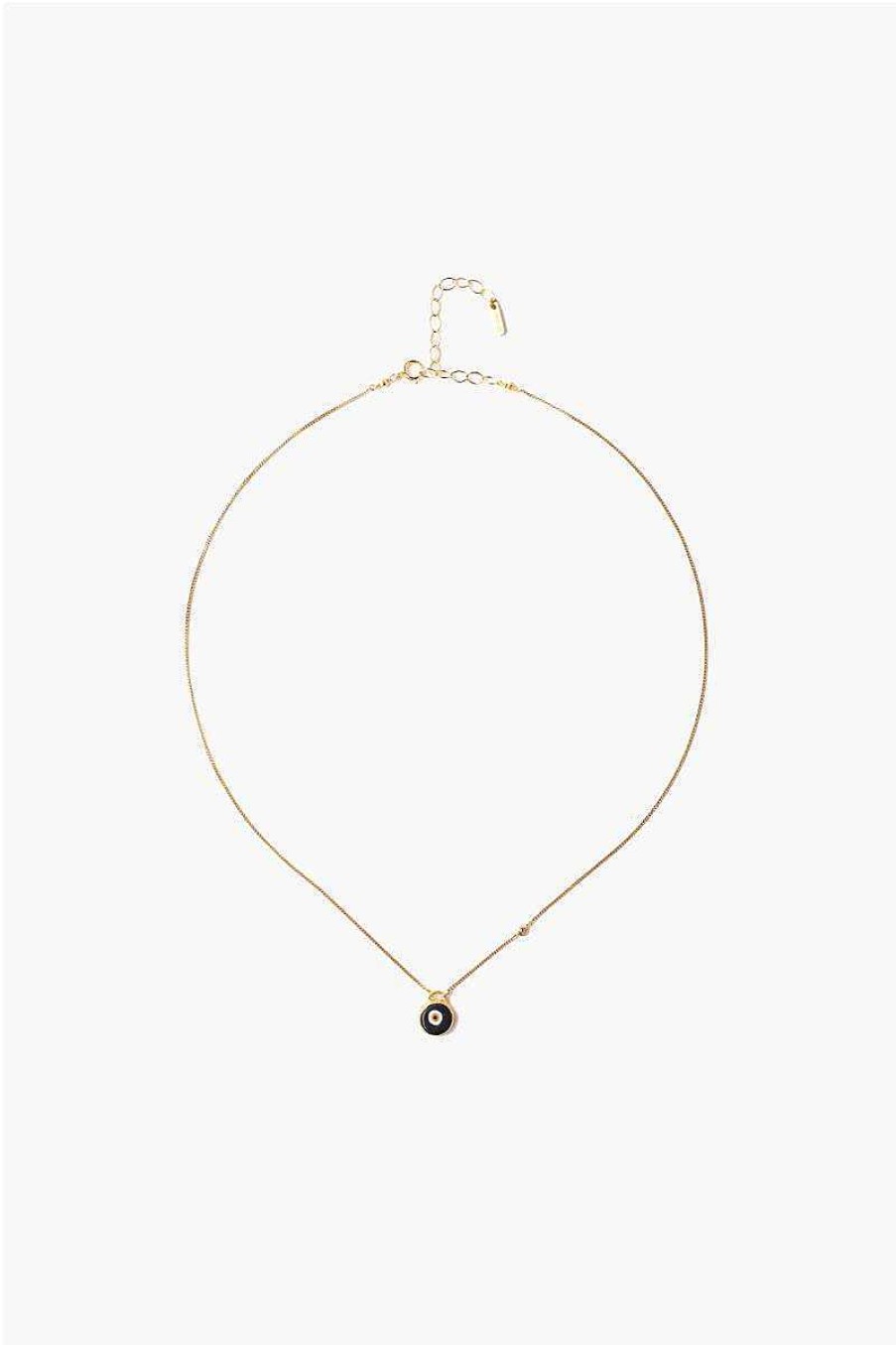 Jewelry Chan Luu | Black Evil Eye Necklace With Champagne Diamond