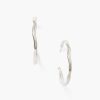 Jewelry Chan Luu | Wave Hoop Earrings Silver