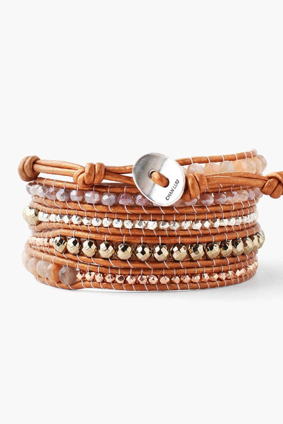 Jewelry Chan Luu | Sunstone Mix Five Wrap Bracelet