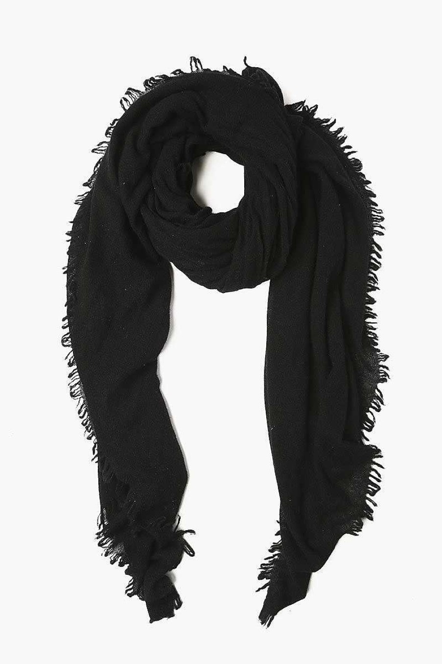 Accessory Chan Luu | Black 100% Cashmere Scarf