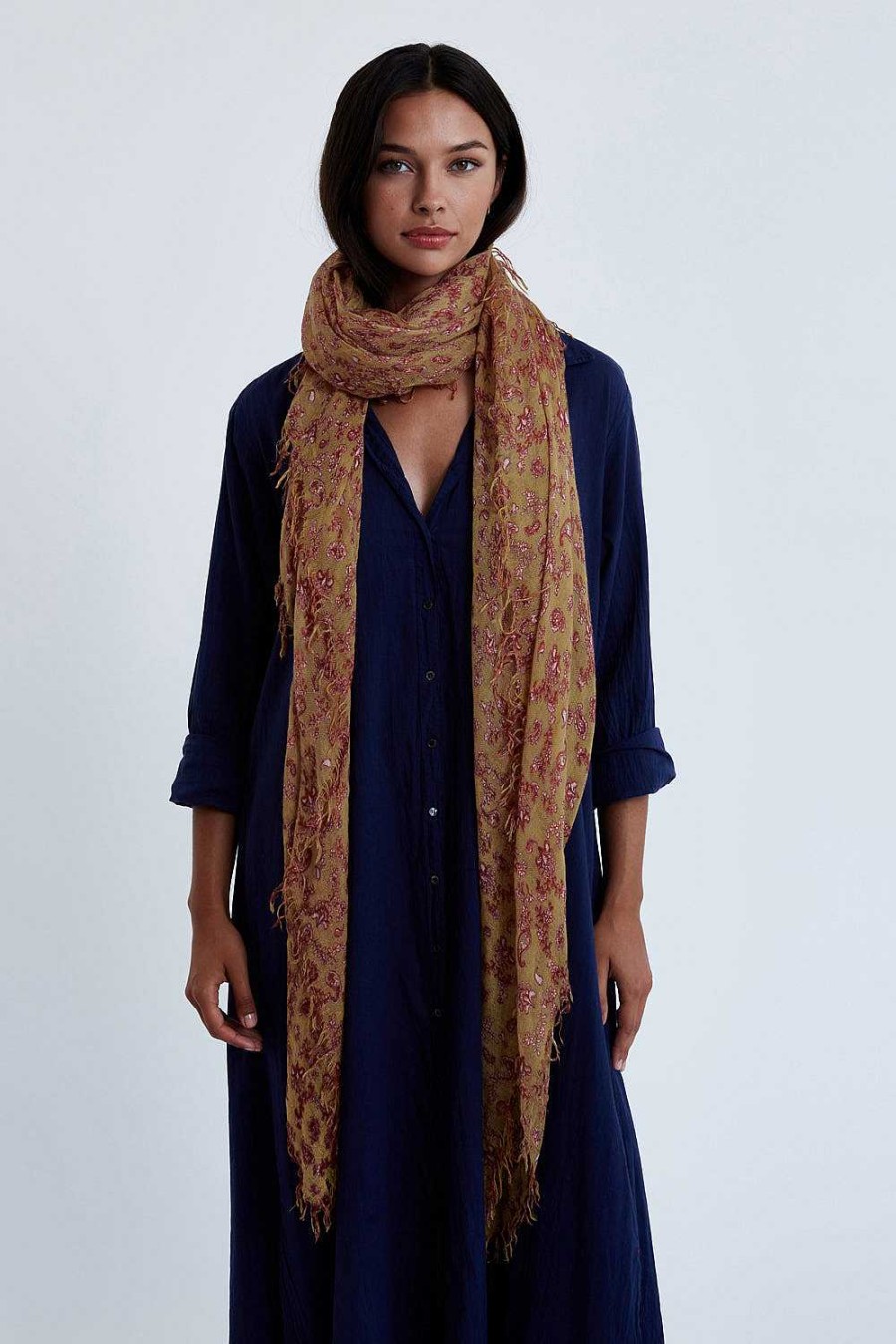 Accessory Chan Luu | Chai Tea Paisley Cashmere And Silk Scarf