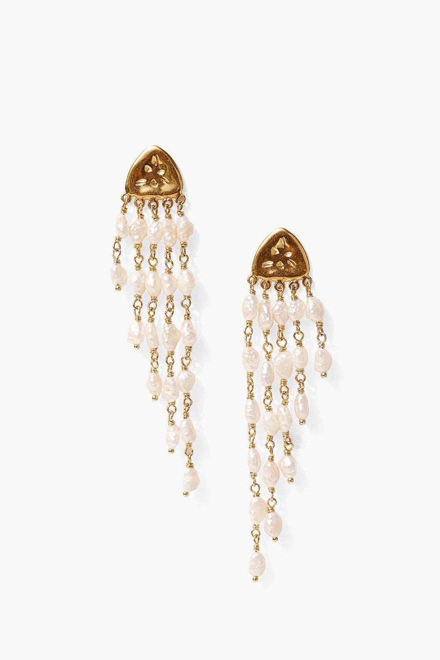 Jewelry Chan Luu | Bolide Earrings White Pearl