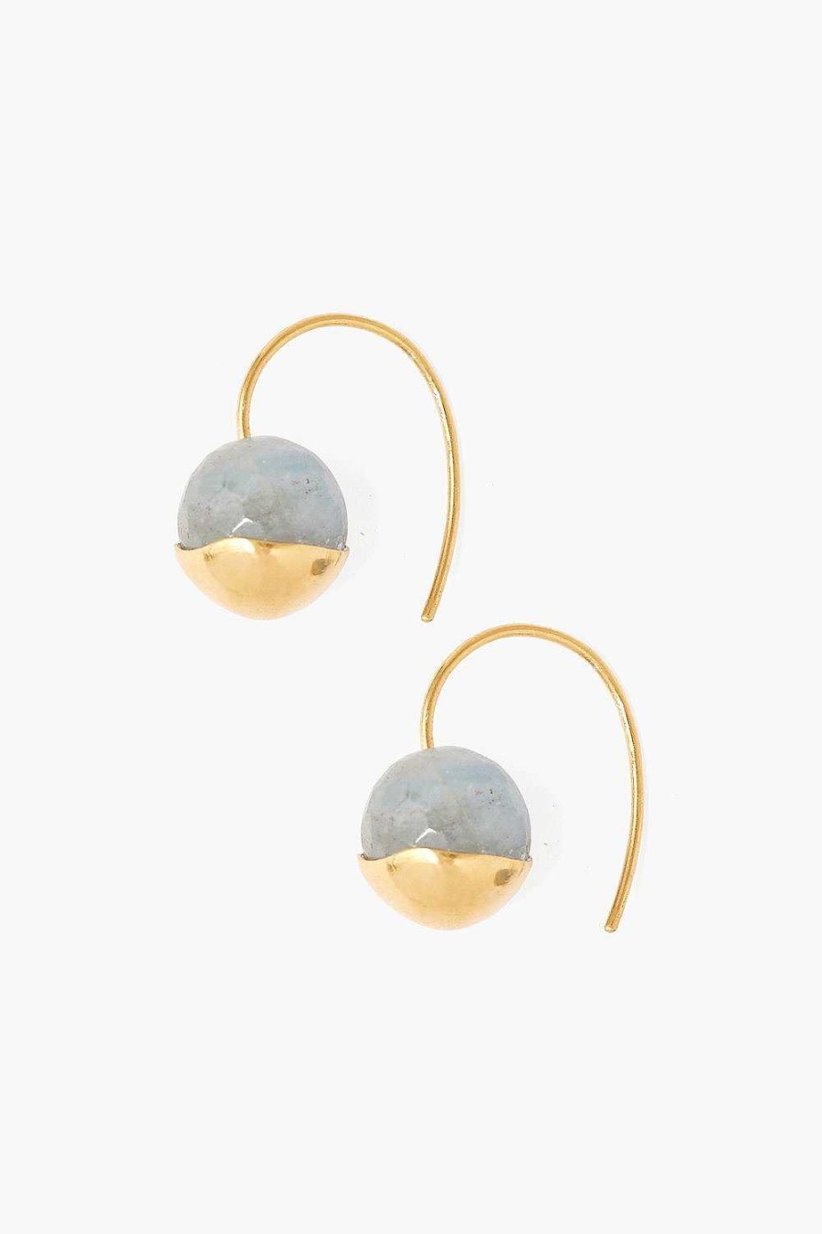 Jewelry Chan Luu | Gold Dipped Aquamarine Earrings