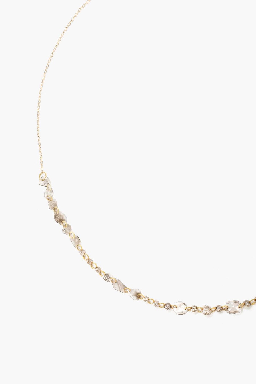 Jewelry Chan Luu | 14K Sliced Champagne Diamond Short Necklace