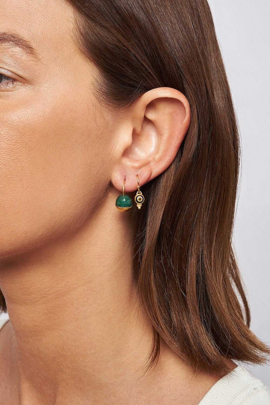 Jewelry Chan Luu | Gold Dipped Indian Aventurine Earrings