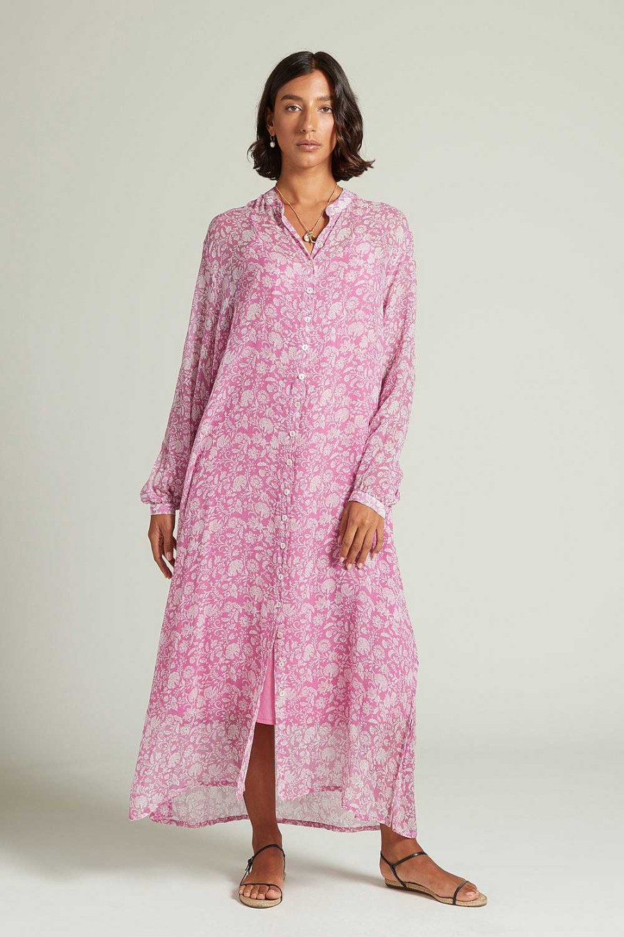 Ready To Wear Chan Luu | Eloise Floral Dress Mulberry