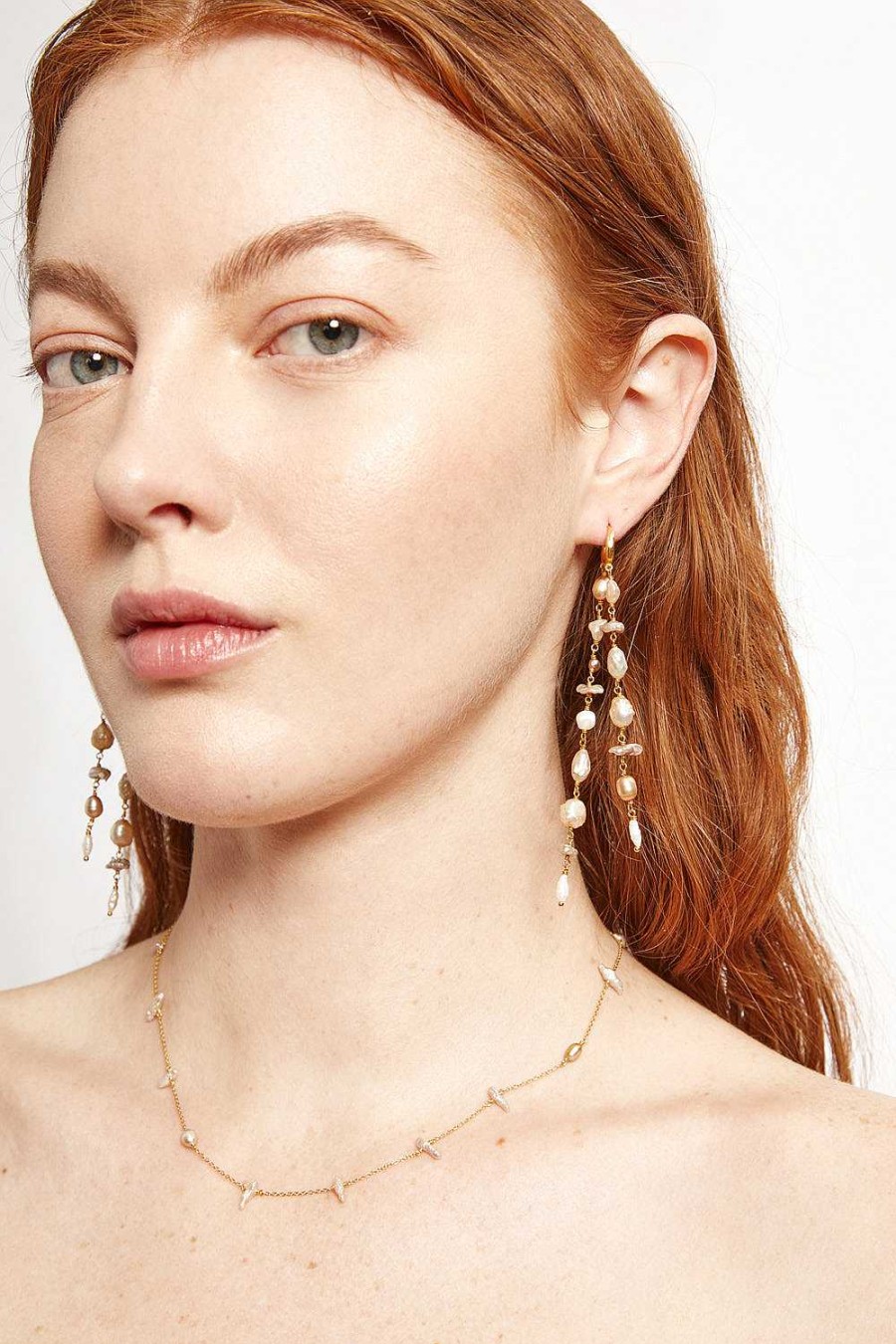 Jewelry Chan Luu | Bali Waterfall Earrings Champagne Mix