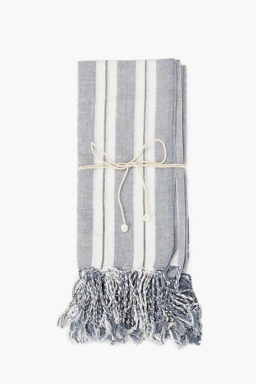 Home Chan Luu | Stone Wash Tasseled Kitchen Towel Set