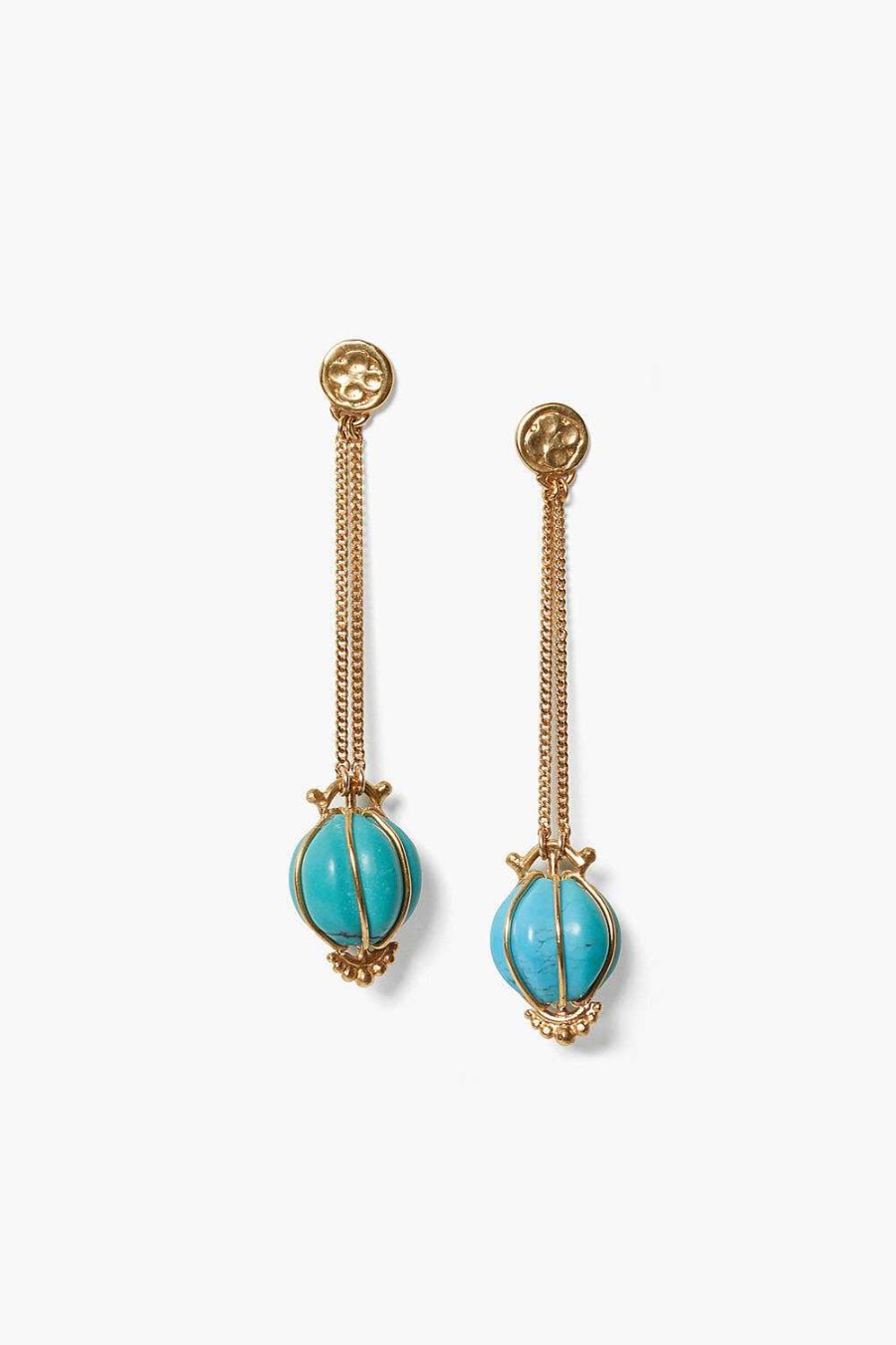 Jewelry Chan Luu | Balloon Drop Earrings Turquoise