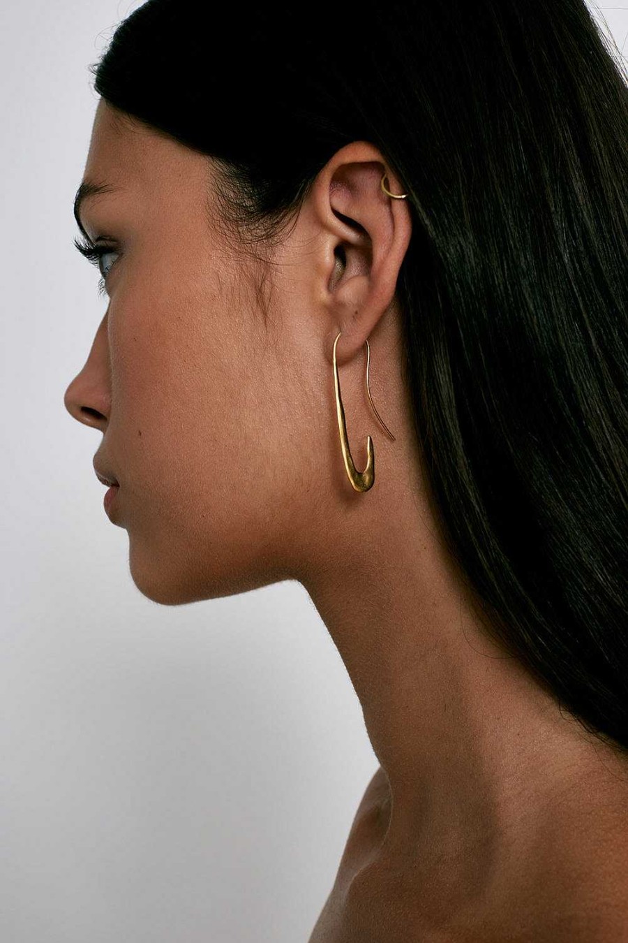 Jewelry Chan Luu | Gala Crescent Earrings Maxi Gold