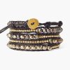 Jewelry Chan Luu | Pyrite Mix And Pearl Wrap Bracelet