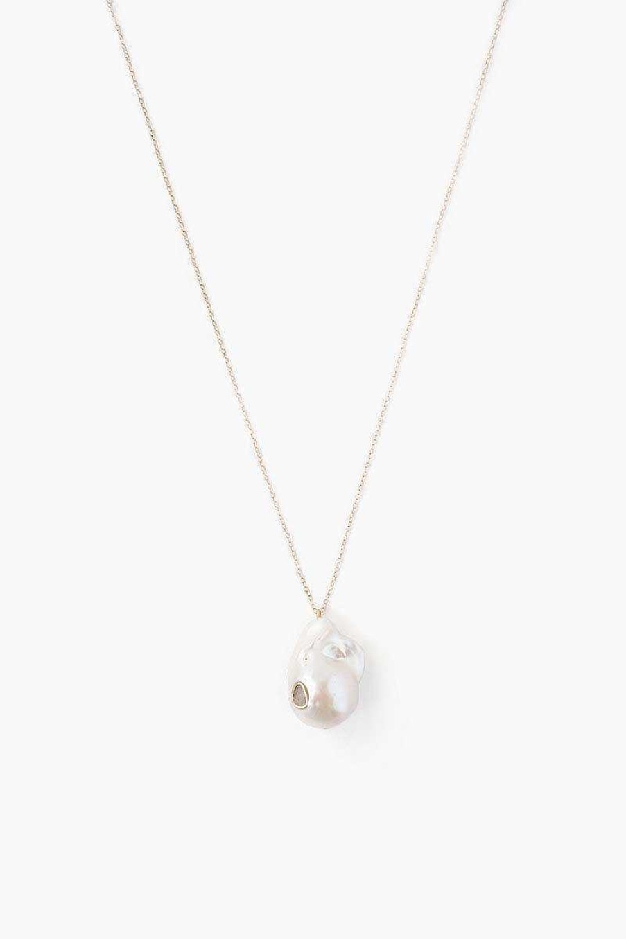 Jewelry Chan Luu | 14K Diamond Le Baroque White Necklace