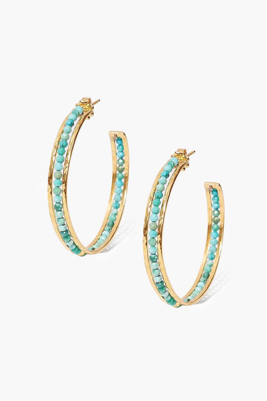 Jewelry Chan Luu | Sedona Hoop Earrings Turquoise