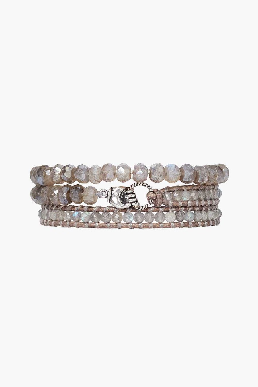 Jewelry Chan Luu | Mano Triple Wrap Bracelet Labradorite