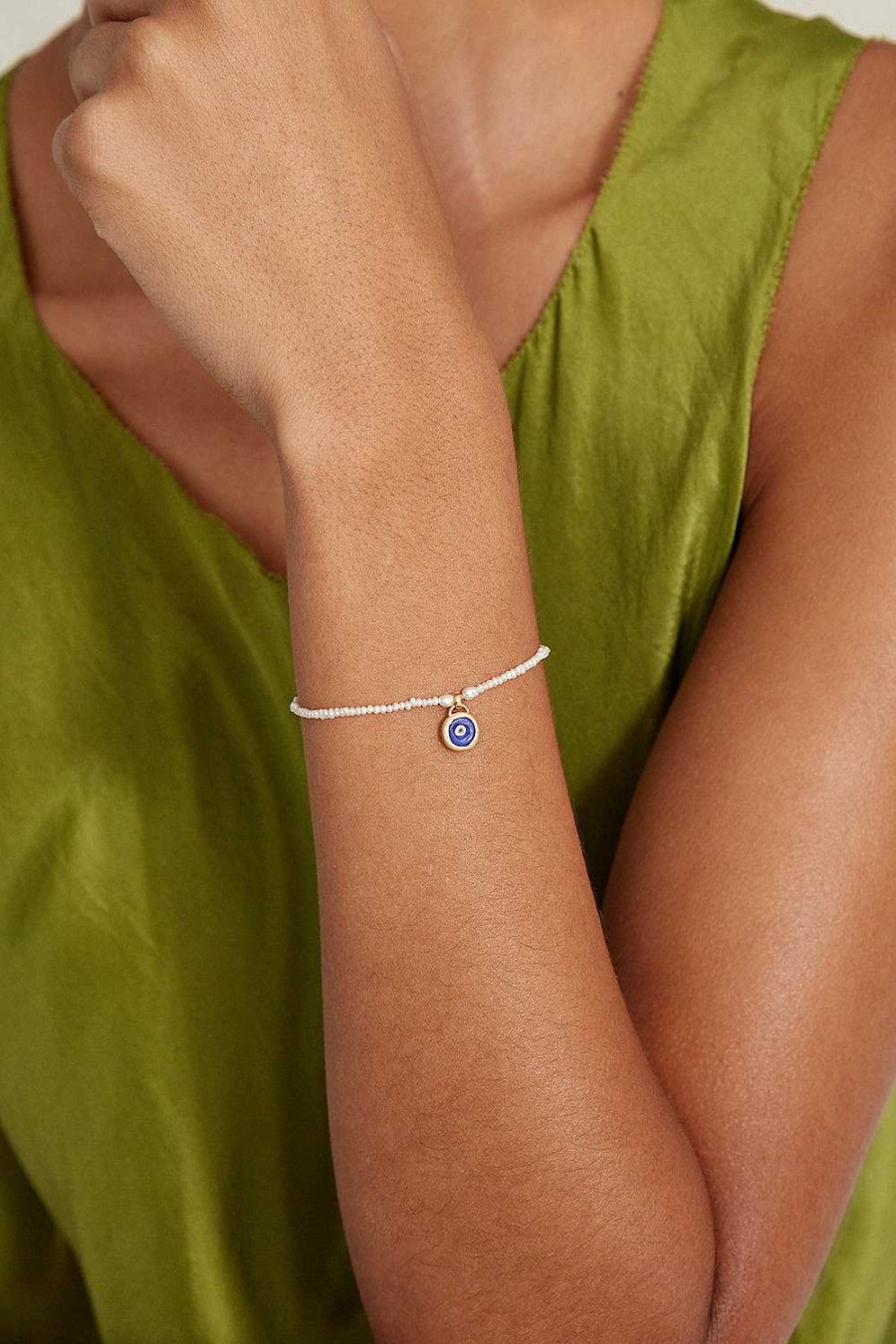 Jewelry Chan Luu | Mya Evil Eye Bracelet Blue Mix