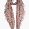 Accessory Chan Luu | Mauve Chalk Floral Cashmere And Silk Scarf