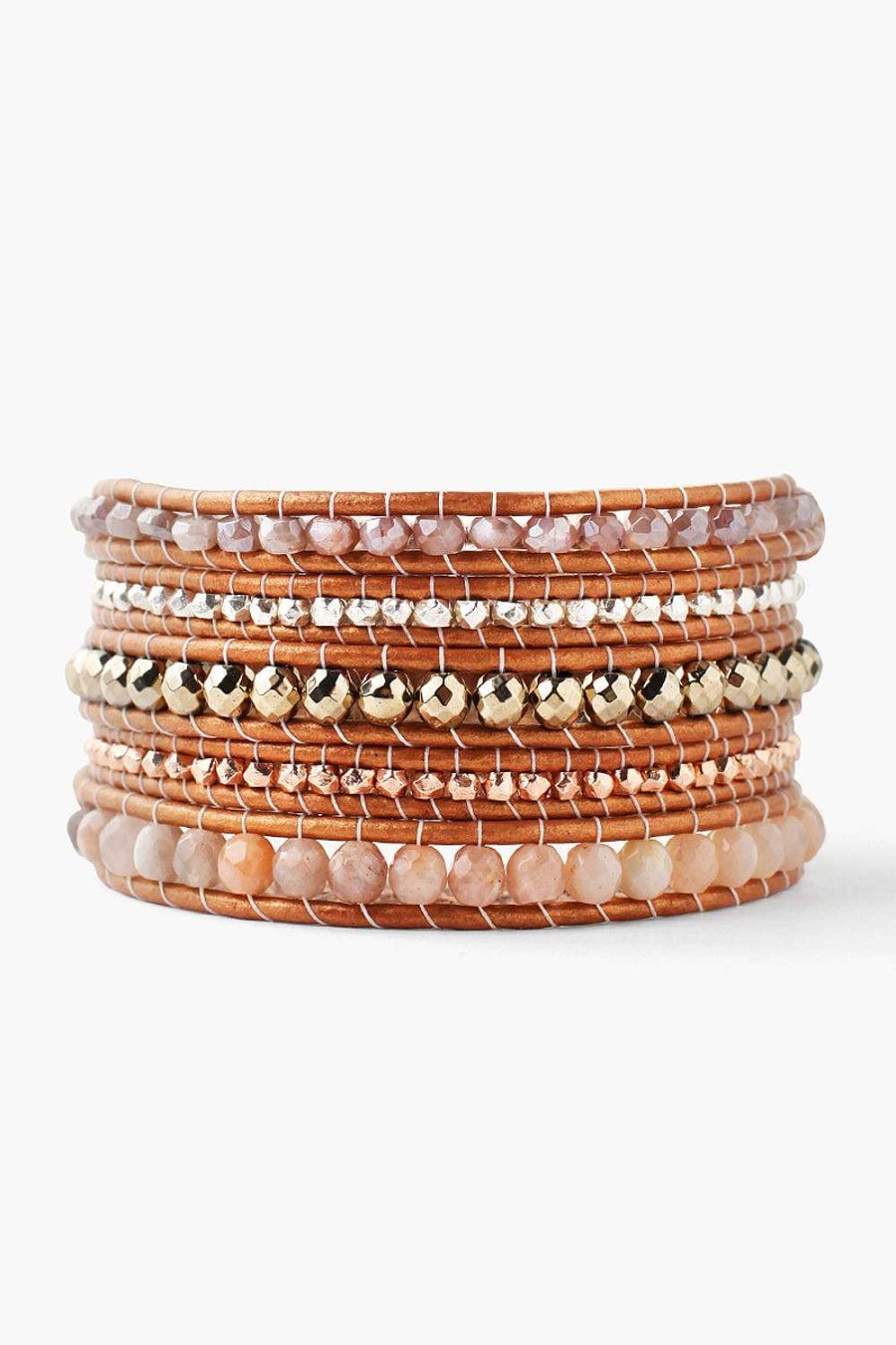 Jewelry Chan Luu | Sunstone Mix Five Wrap Bracelet