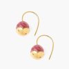 Jewelry Chan Luu | Gold Dipped Fuchsia Agate Earrings