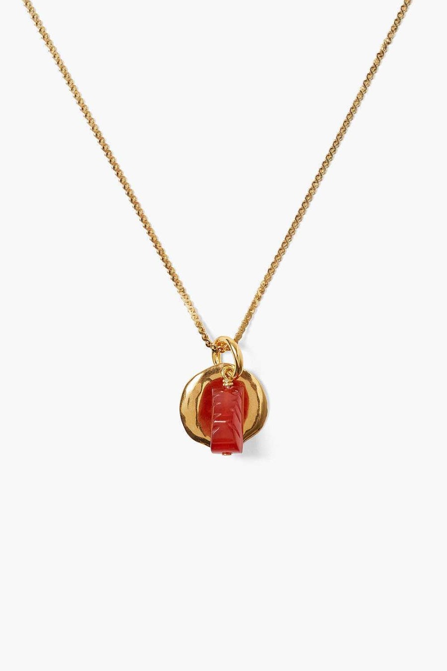 Jewelry Chan Luu | Paz Coin Necklace Carnelian