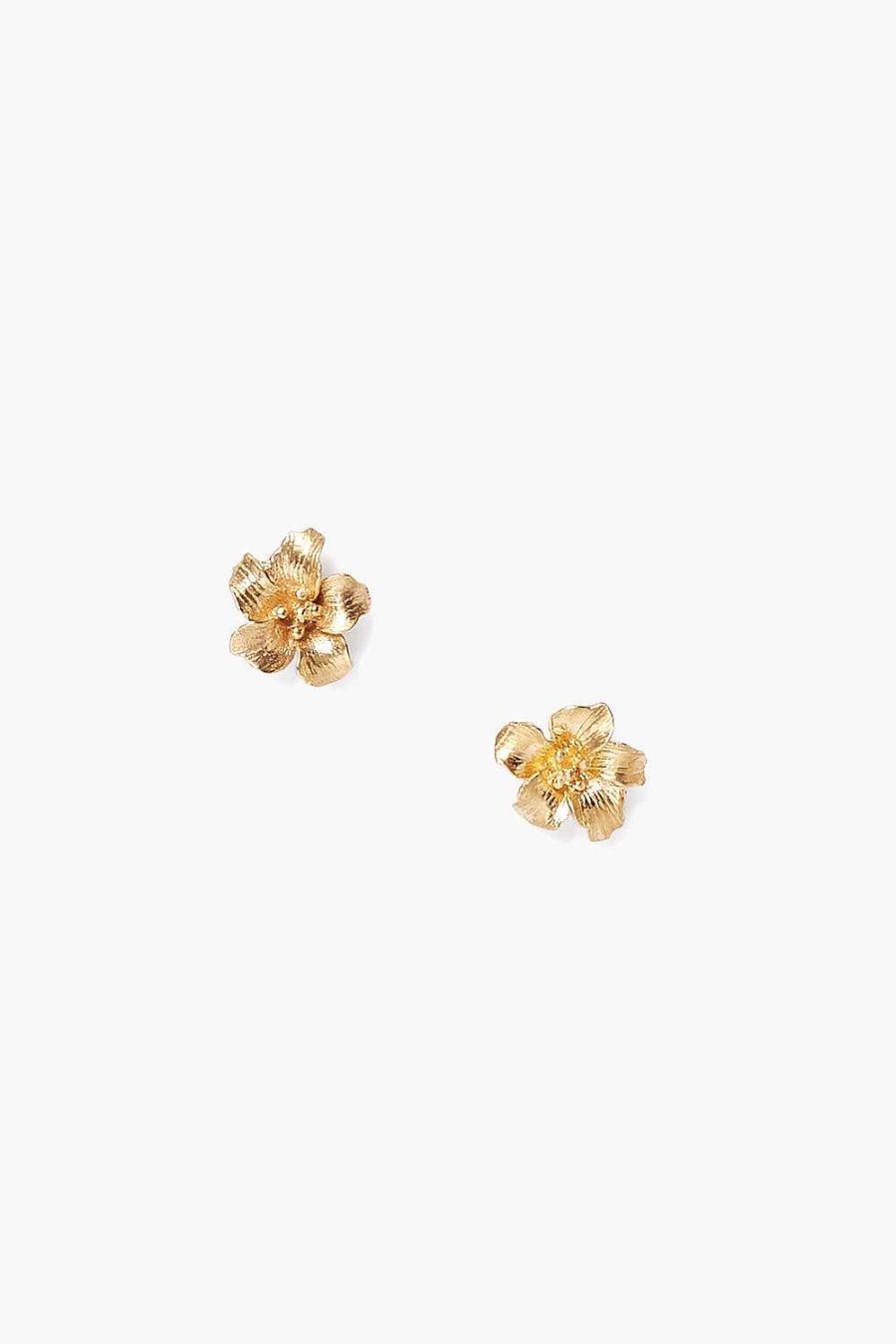 Jewelry Chan Luu | Gold Hibiscus Stud Earrings