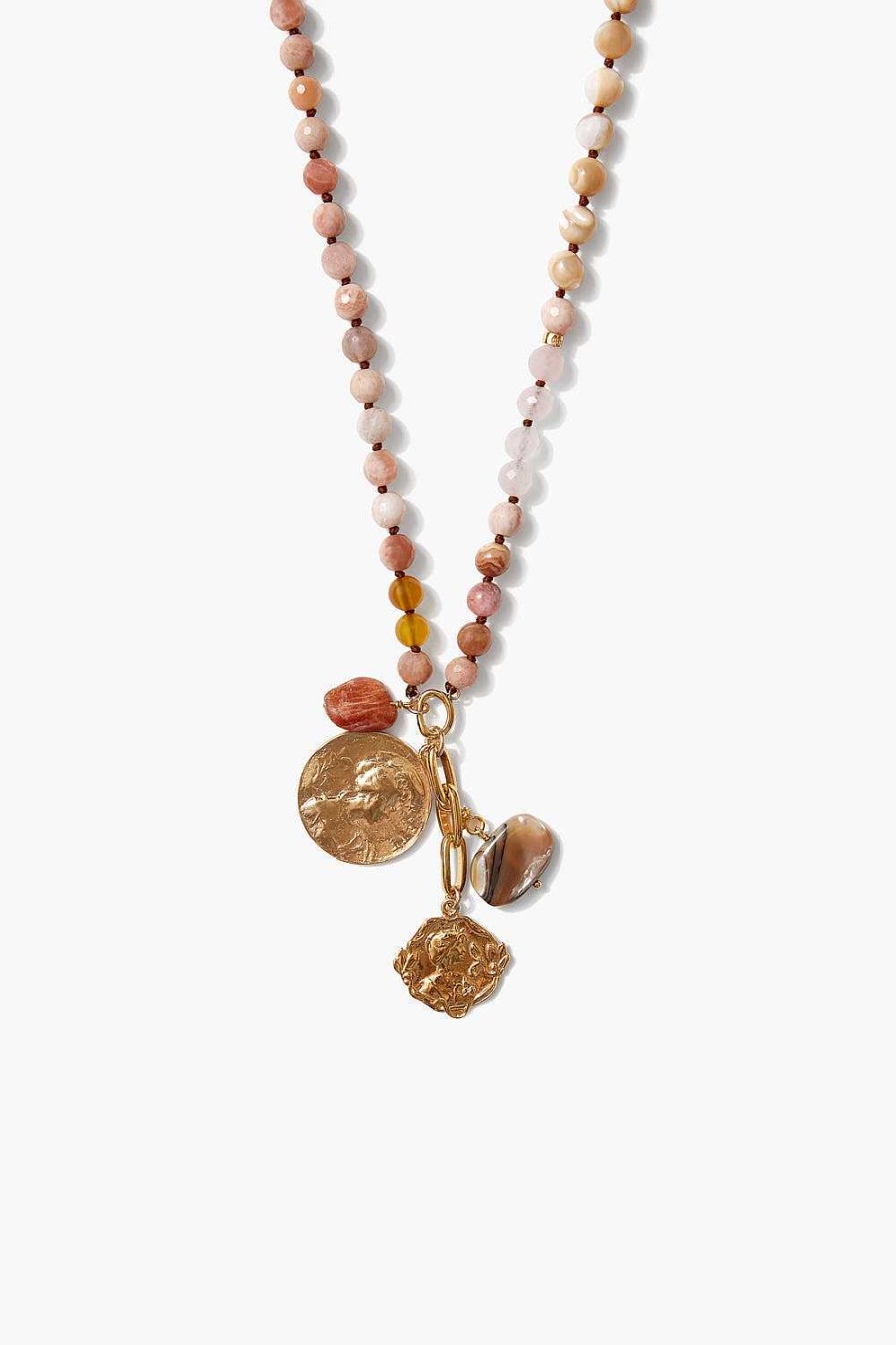 Jewelry Chan Luu | Portrait Charm Necklace Sunstone