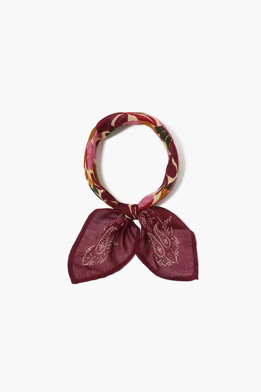 Accessory Chan Luu | Garden Floral Bandana Hyacinth Violet