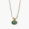 Jewelry Chan Luu | Mya Evil Eye Necklace White Pearl