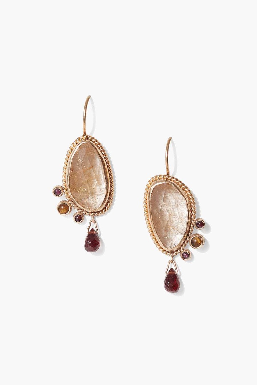 Jewelry Chan Luu | 14K Quartz Mix Pompeii Earrings