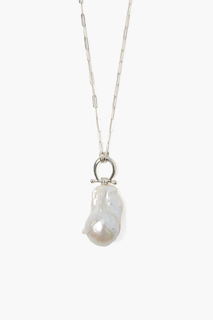 Jewelry Chan Luu | Cheval Pendant Necklace Silver White Pearl